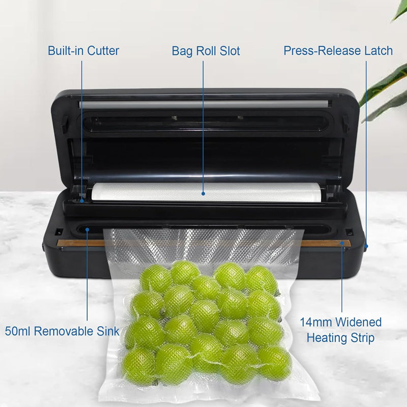 Electric Food Vacuum Sealer Automatic Dry Wet Sealing Packaging Machine