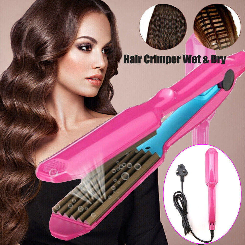 Hair Curler Crimper Crimping Wave Titanium Alloy Plate Waver