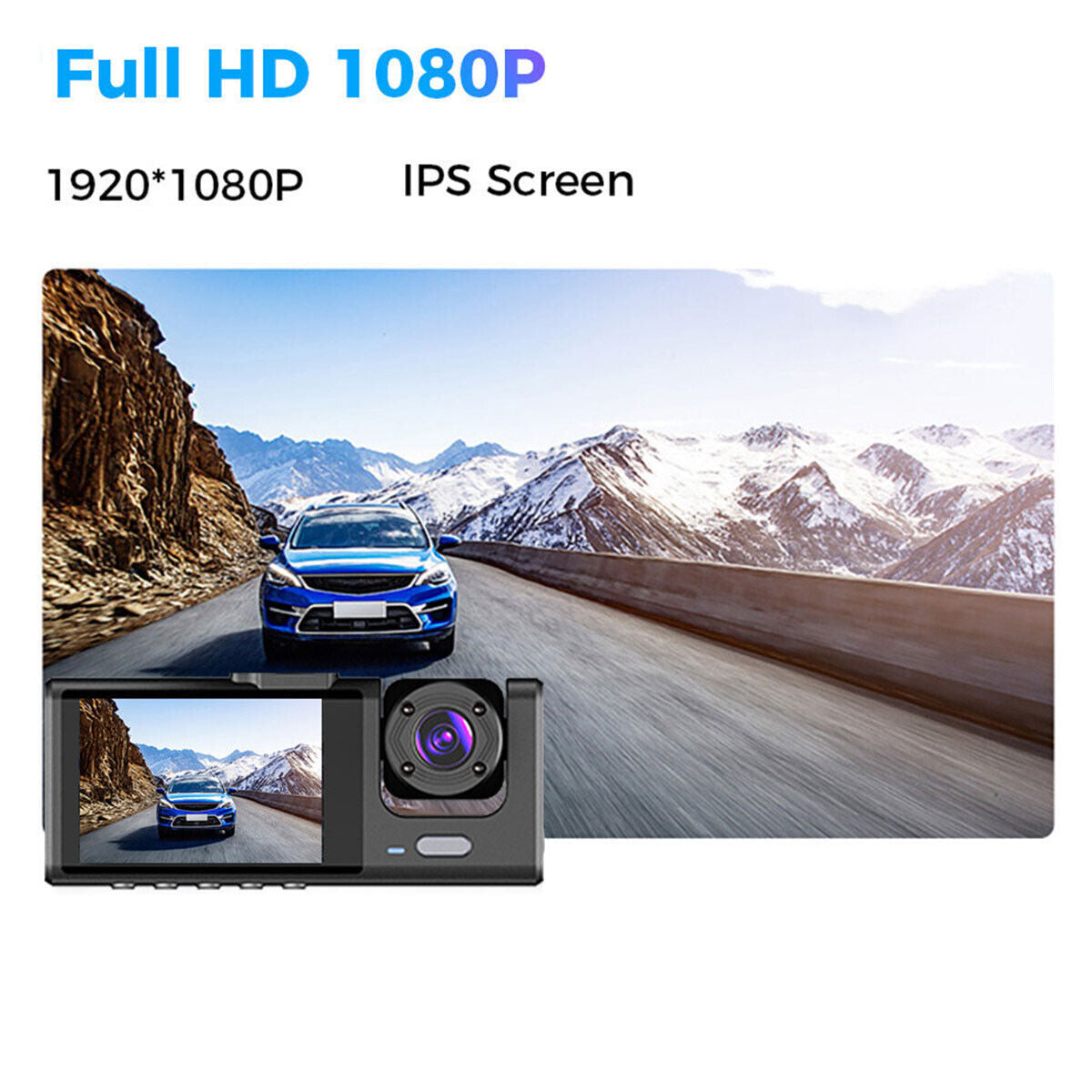 1080P Dual Lens Car Dash Cam Recorder G Sensor DVR Front And Rear Camera Video