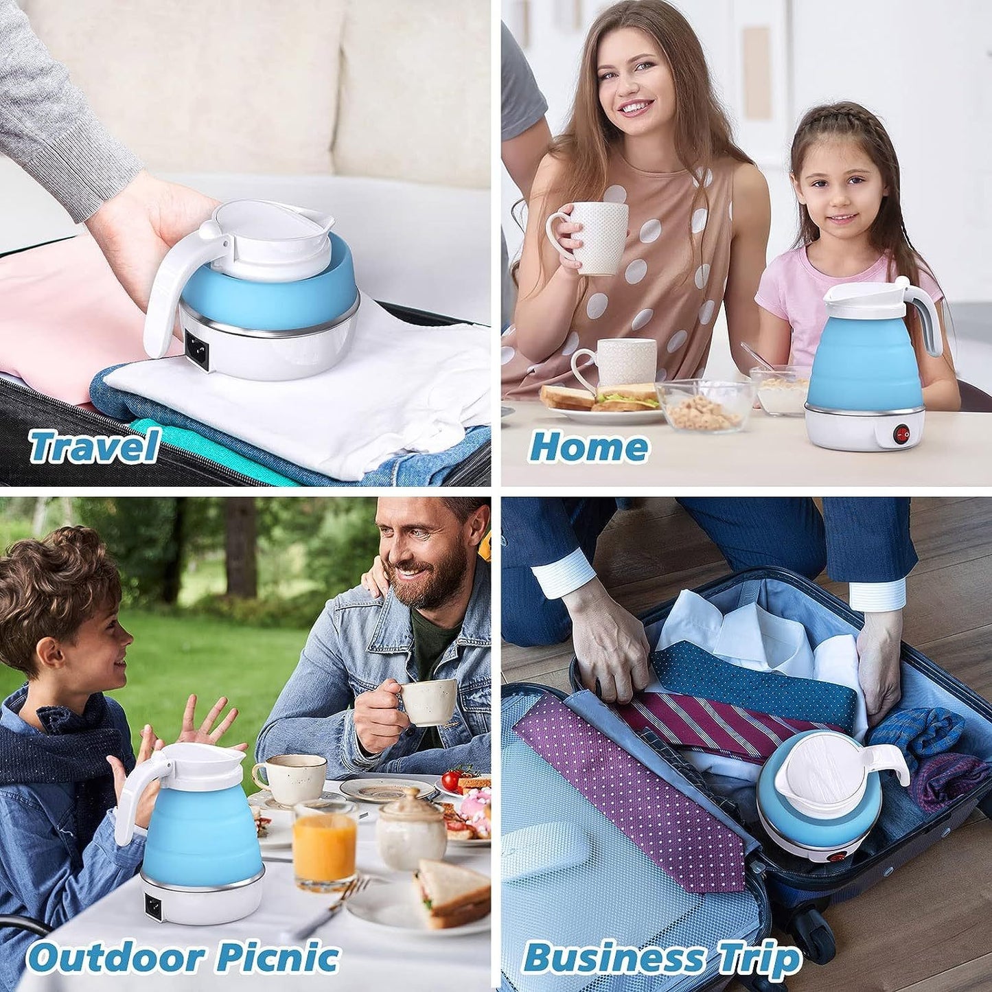 Collapsible Electric Kettle Outdoor Activities