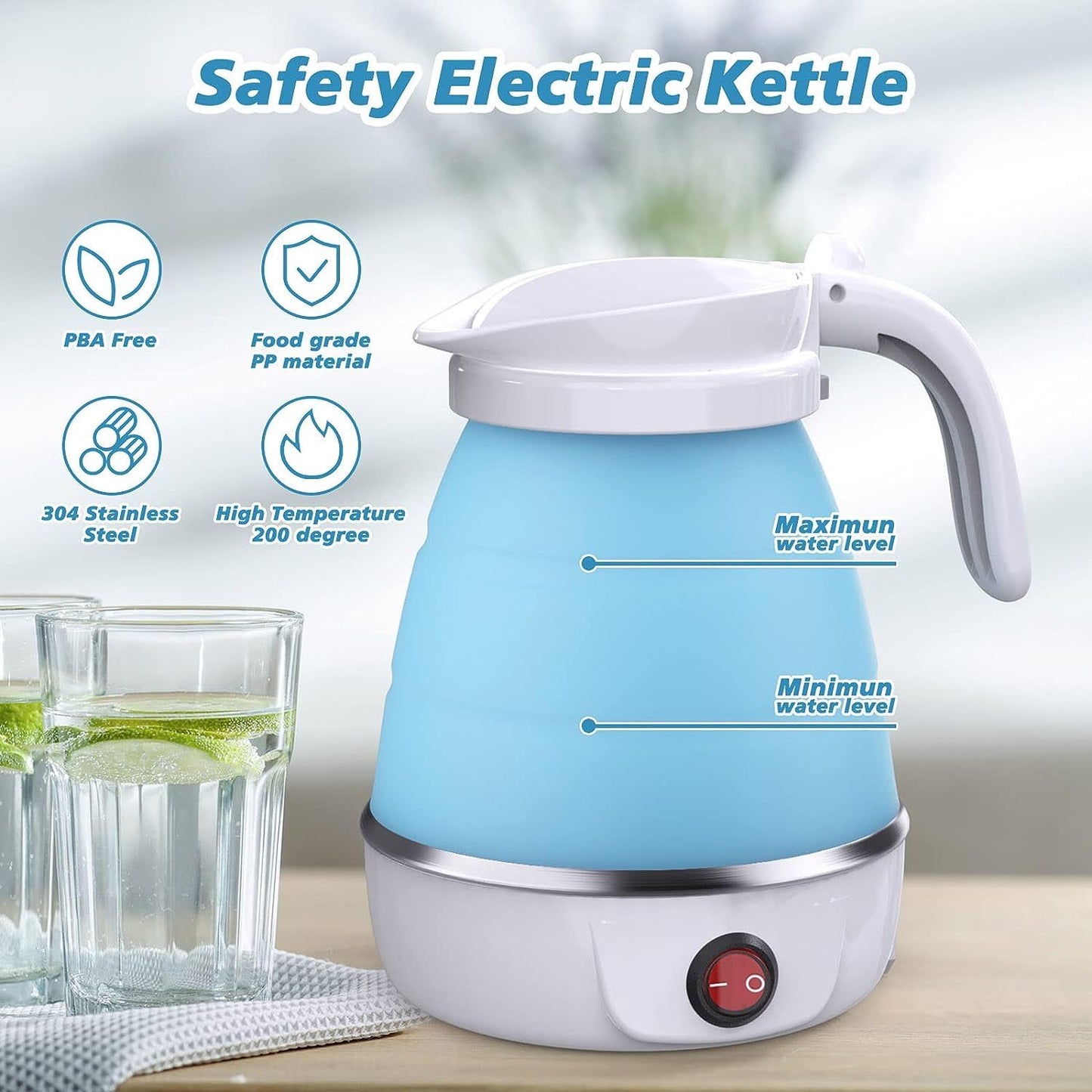 Collapsible Electric Kettle Outdoor Activities