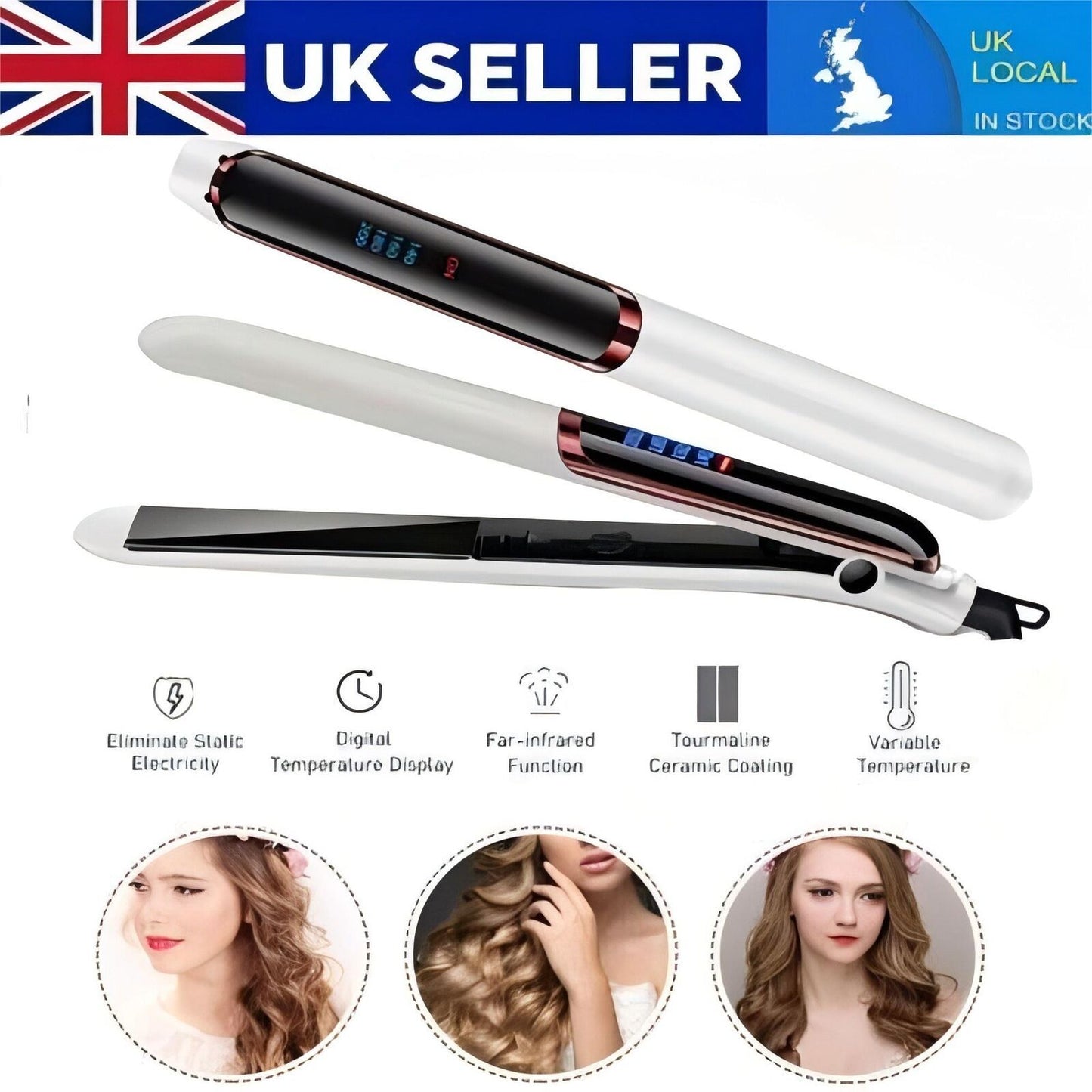 Hair Straighteners And Curler Salon Hair Styler