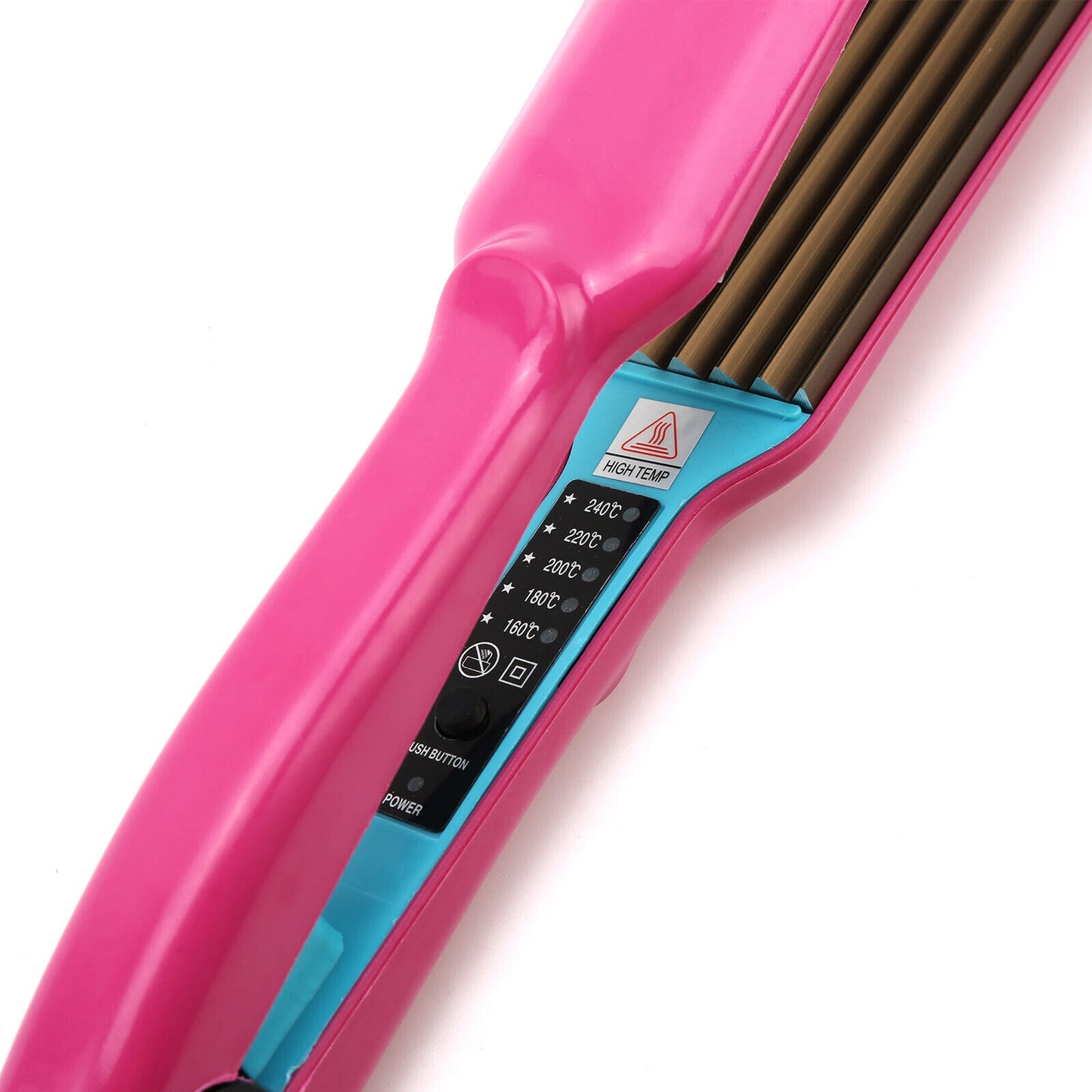 Hair Curler Crimper Crimping Wave Titanium Alloy Plate Waver